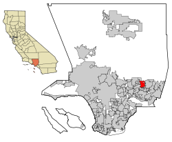 LA County Incorporated Areas Azusa highlighted